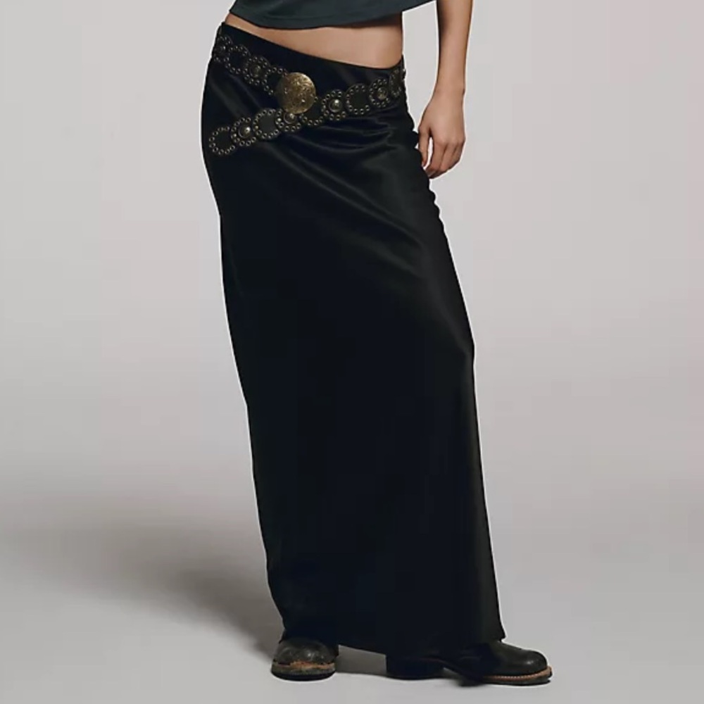 Anthropologie Tilda Maxi Slip Skirt. Size Small